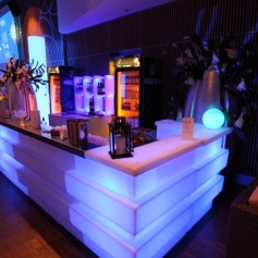 LED Theke Mitte Saal